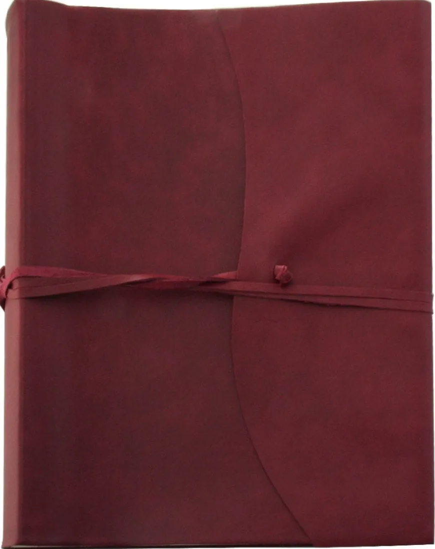 Amalfi Extra Large Leather Photo Album - Burgundy