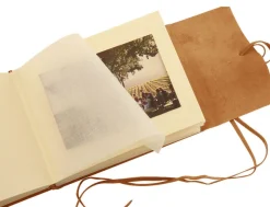 Amalfi Large Leather Photo Album - Tan