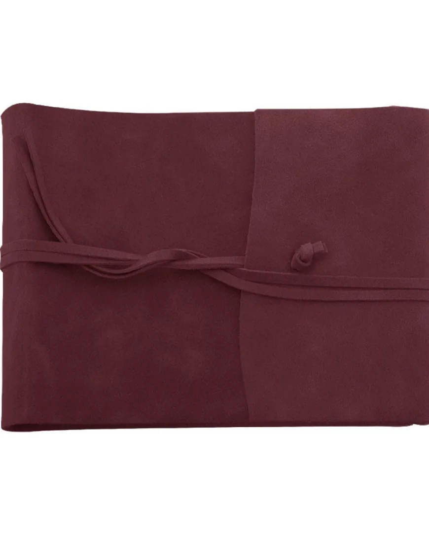 Amalfi Large Leather Photo Album - Burgundy