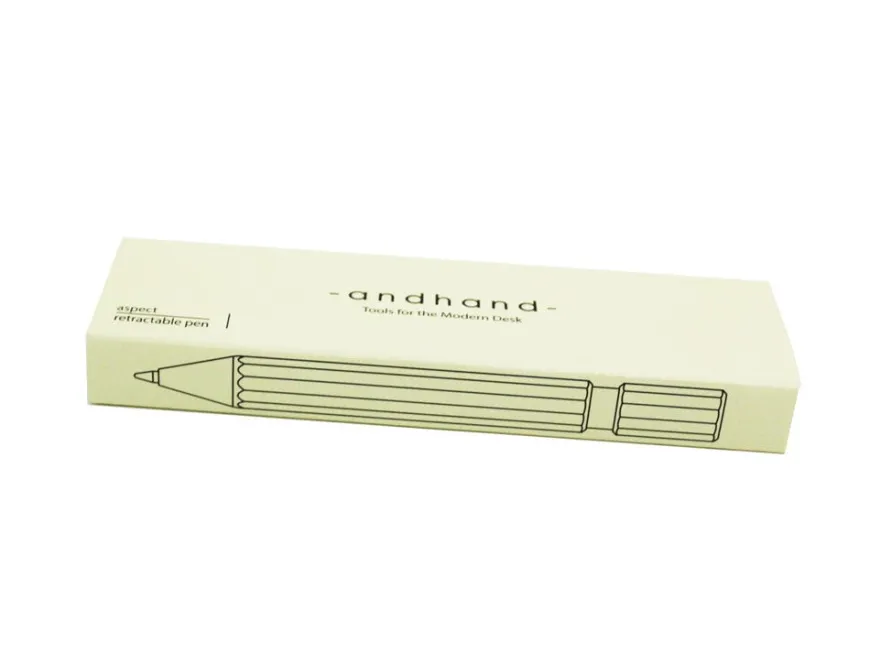 Andhand Aspect Gold Lustre Retractable Pen
