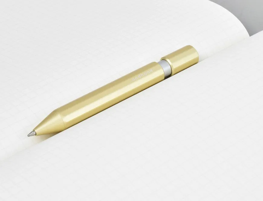 Andhand Aspect Gold Lustre Retractable Pen