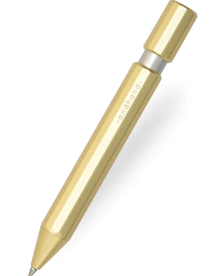 Andhand Aspect Gold Lustre Retractable Pen