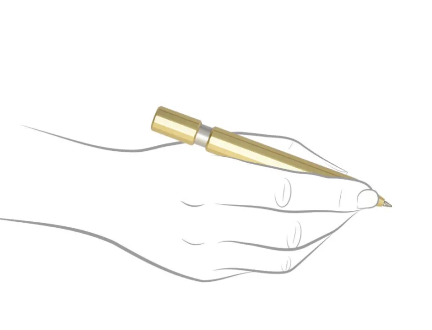 Andhand Aspect Gold Lustre Retractable Pen