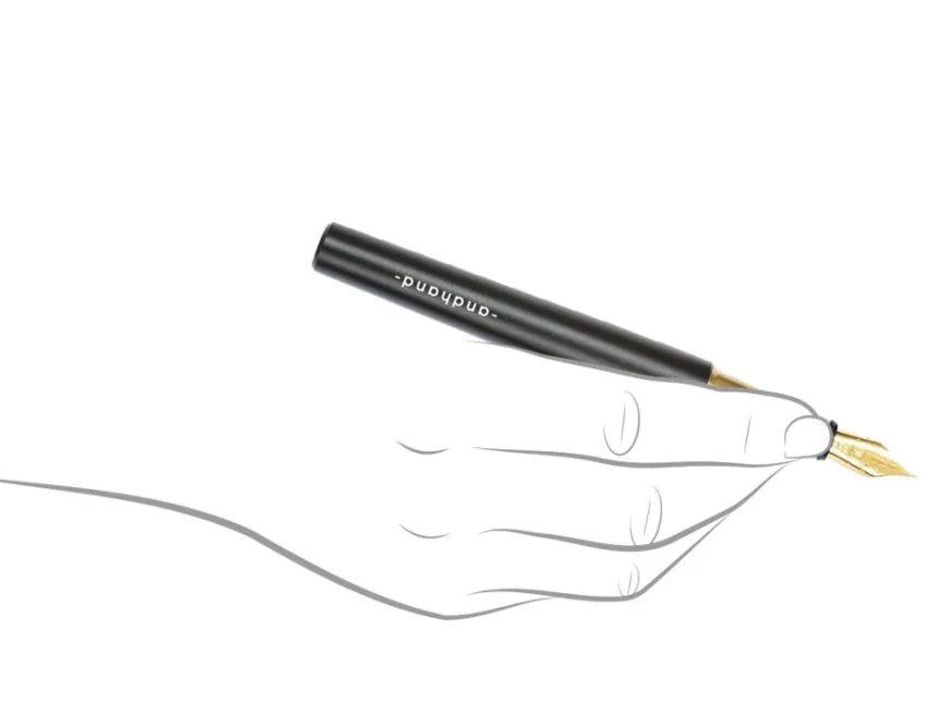 Andhand Method Black & Brass Fountain Pen
