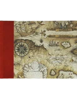 Bomo Art Half Leather Bound Sketch Book - Sailing Map