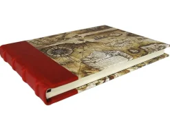 Bomo Art Half Leather Bound Sketch Book - Sailing Map