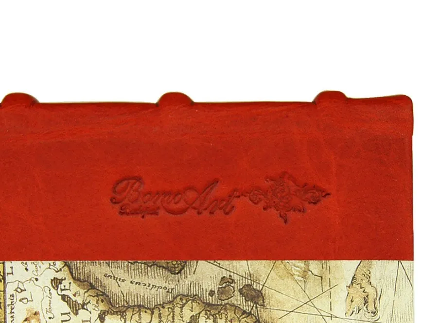 Bomo Art Half Leather Bound Sketch Book - Sailing Map