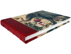 Bomo Art Half Leather Bound Sketch Book - Wild Animals