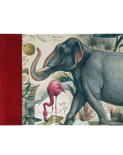 Bomo Art Half Leather Bound Sketch Book - Wild Animals