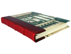 Bomo Art Large Half Leather Bound Journal - Birdhouse