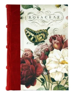 Bomo Art Large Half Leather Bound Journal - Roses