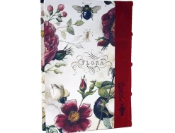 Bomo Art Large Half Leather Bound Journal - Roses
