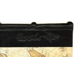 Bomo Art Large Half Leather Bound Journal - Sailing Map