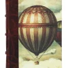 Bomo Art Large Half Leather Bound Journal - Balloons