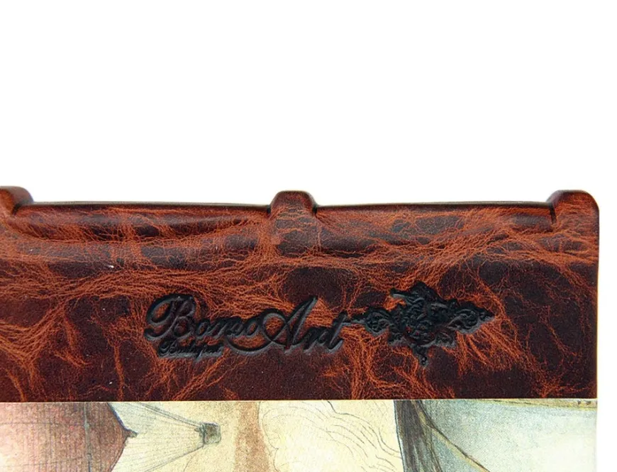 Bomo Art Large Half Leather Bound Journal - Balloons