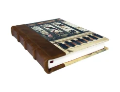 Bomo Art Medium Half Leather Bound Journal - Birdhouse