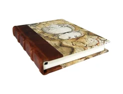 Bomo Art Medium Half Leather Bound Journal - Sailing Map