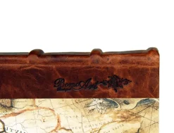 Bomo Art Medium Half Leather Bound Journal - Sailing Map