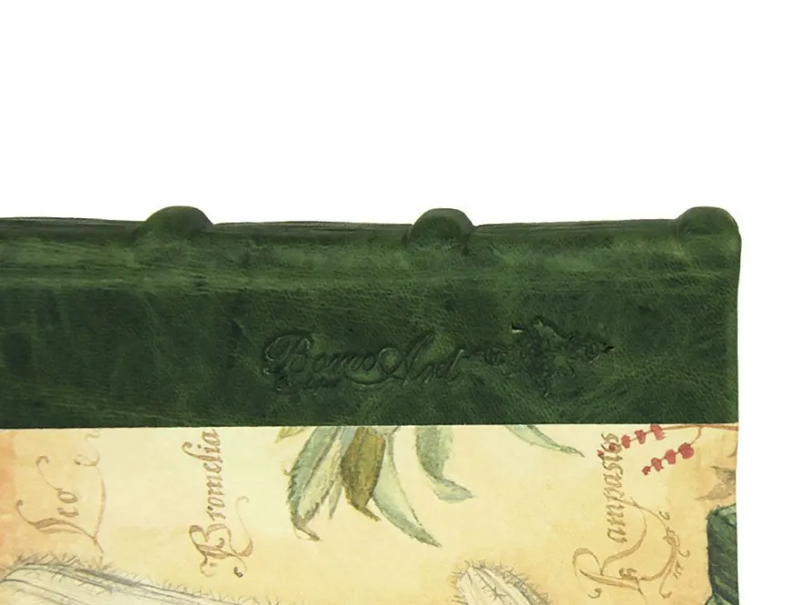 Bomo Art Medium Half Leather Bound Journal - Wild Animals