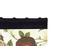 Bomo Art Square Half Leather Bound Journal - Roses