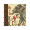 Bomo Art Square Half Leather Bound Journal - Wild Animals