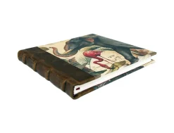Bomo Art Square Half Leather Bound Journal - Wild Animals