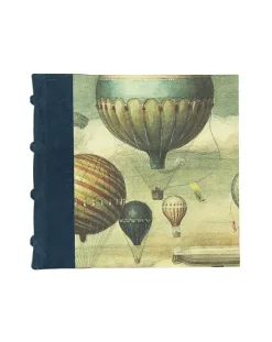 Bomo Art Square Half Leather Bound Journal - Balloons