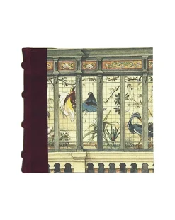 Bomo Art Square Half Leather Bound Journal - Birdhouse