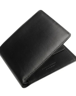 Byron & Brown Classic Billfold Wallet with coin pocket - Black