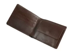 Byron & Brown Classic Billfold Wallet with coin pocket - Brown