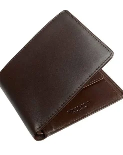 Byron & Brown Classic Billfold Wallet with coin pocket - Brown