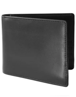 Byron & Brown Classic Billfold Wallet - Black