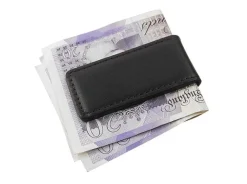 Byron & Brown Classic Rectangular Money Clip - Black