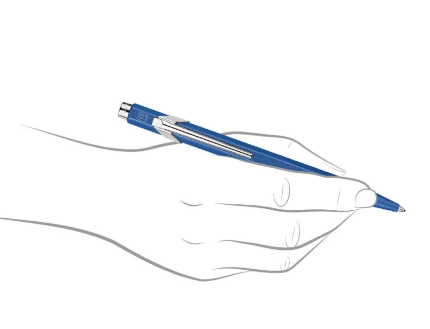 Caran d’Ache 849 Colormat-X Blue Ballpoint Pen