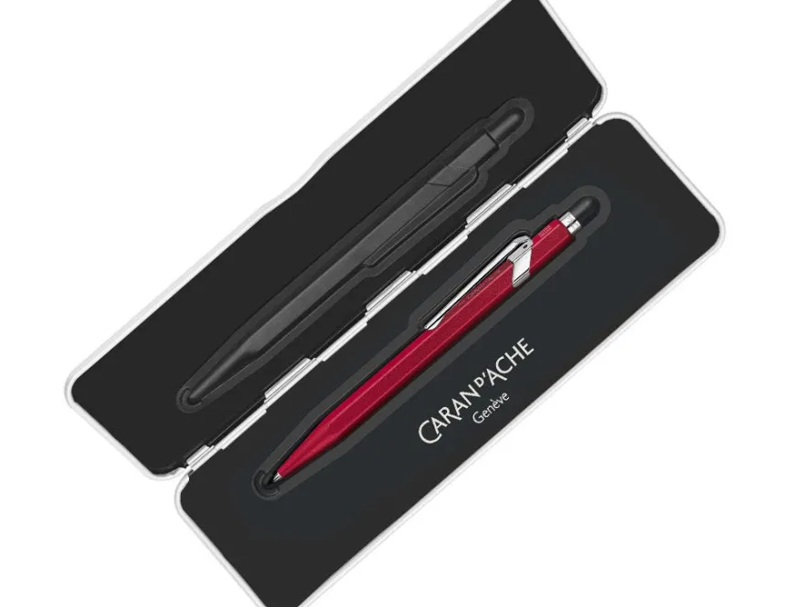 Caran d’Ache 849 Colormat-X Red Ballpoint Pen & Kartos C5 Writing Set