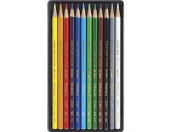 Caran d’Ache Prismalo Aquarelle 12 Water-soluble Assorted Colour Pencil Tin