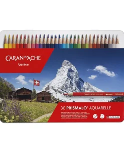 Caran d’Ache Prismalo Aquarelle 30 Water-soluble Assorted Colour Pencil Tin