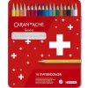 Caran d’Ache Swisscolor 18 Water-soluble Assorted Colour Pencil Tin