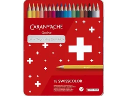 Caran d’Ache Swisscolor 18 Water-soluble Assorted Colour Pencil Tin