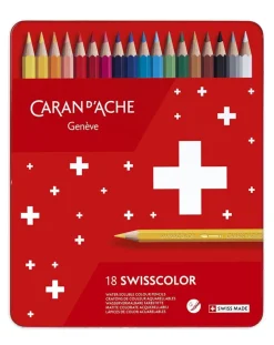 Caran d’Ache Swisscolor 18 Water-soluble Assorted Colour Pencil Tin