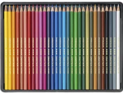 Caran d’Ache Swisscolor 30 Water-Resistant Assorted Colour Pencil Tin