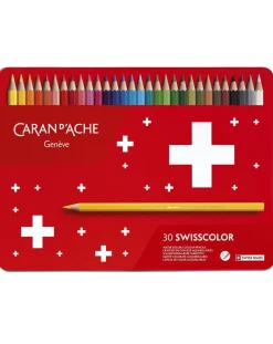 Caran d’Ache Swisscolor 30 Water-soluble Assorted Colour Pencil Tin