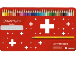 Caran d’Ache Swisscolor 40 Water-soluble Assorted Colour Pencil Tin