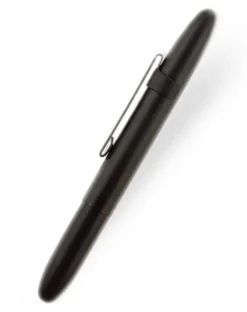 Classic Matt Black Fisher Space Bullet Pen With Clip