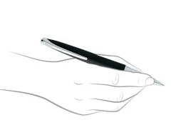 Cross ATX Basalt Black Ballpoint & Rollerball Pen Set