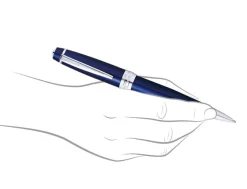 Cross Bailey Blue Lacquer Ballpoint & Fountain Pen Set