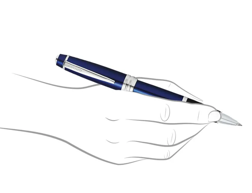 Cross Bailey Blue Lacquer Rollerball Pen