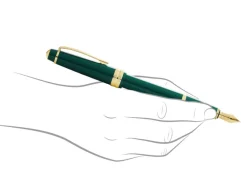 Cross Bailey Light Forest Green Gold Trim Fountain Pen