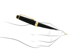 Cross Bailey Light Gloss Black Gold Trim Ballpoint Pen