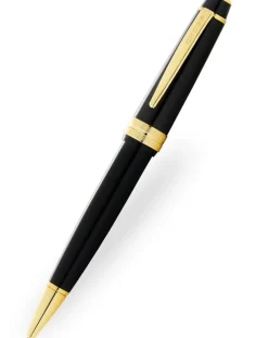 Cross Bailey Light Gloss Black Gold Trim Ballpoint Pen